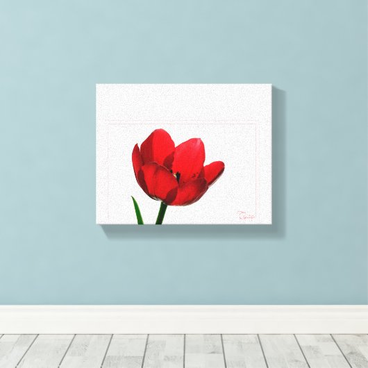 Tulip Wrapped Canvas (Insitu (Houten vloer))