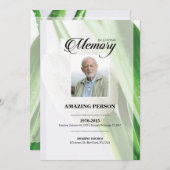 TulipFuneral Gebedskaart Sjabloon (Voorkant / Achterkant)