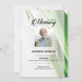 TulipFuneral Prayer Kaart Sjabloon (Voorkant)