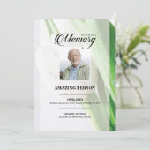 TulipFuneral Prayer Kaart Sjabloon (Staand voorkant)