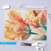 TULIPMANIA 5/6 papegaaitulpen voor decoupage Tissuepapier (Craft)