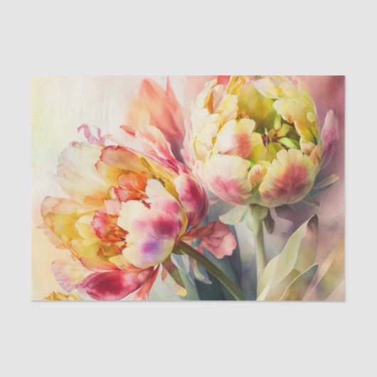 TULIPMANIA 6/6 bijpassende set van ontkoppelingspa Tissuepapier (Voorkant)