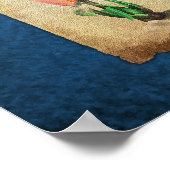 Tulipomania Graph (blauw) Poster (Hoek)