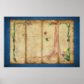 Tulipomania Graph (blauw) Poster (Voorkant)