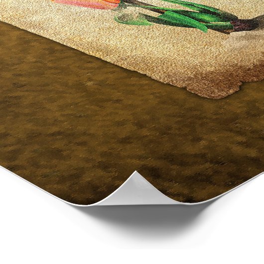 Tulipomania Graph (geel) Poster (Hoek)