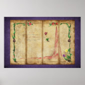 Tulipomania Graph (paars) Poster (Voorkant)