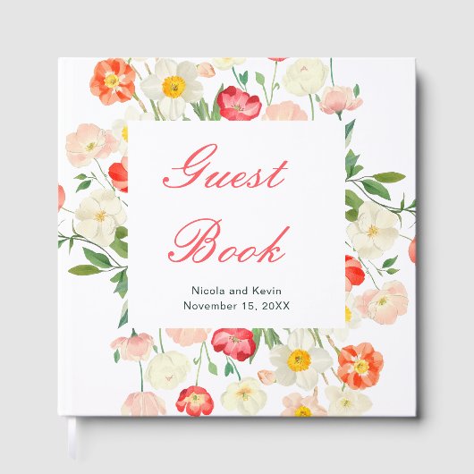Tulips and Daffodils Spring Wedding Gastenboek (Voorkant)