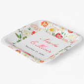 Tulips and Daffodils Spring Wedding Papieren Bordje (Gebogen)