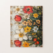 Tulips and Daffodils with Rustic Charm Legpuzzel (Verticaal)
