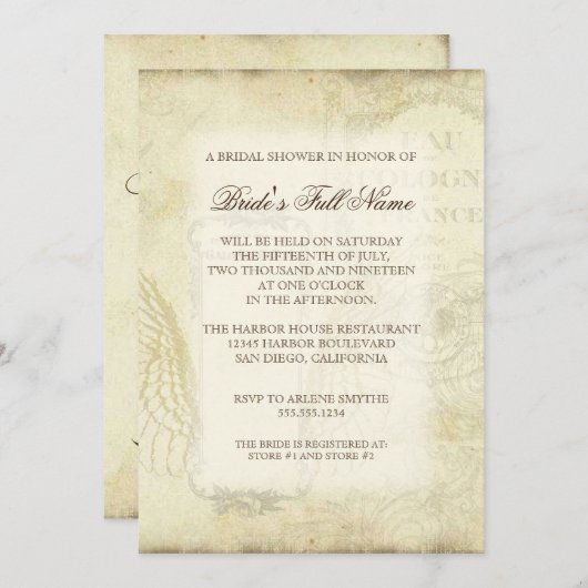  Tulips Angel Wings Swirl Tea Sined Red Kaart (Voorkant / Achterkant)