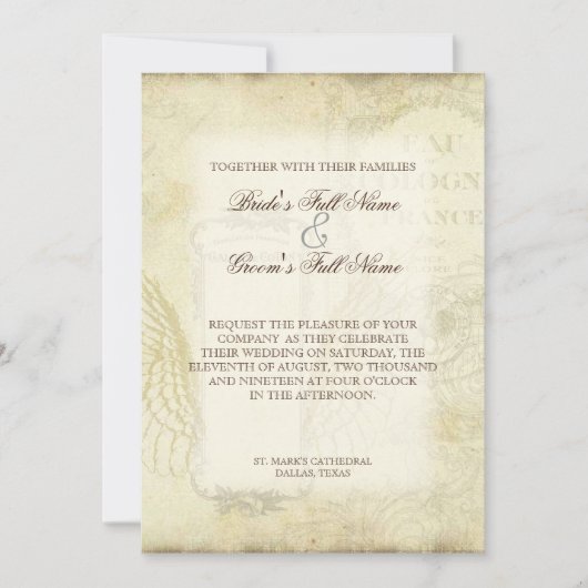 Tulips Angel Wings Swirl Tea Sined Red Kaart (Voorkant)