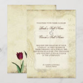 Tulips Angel Wings Swirl Tea Sined Red Kaart (Voorkant / Achterkant)