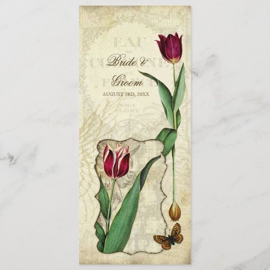  Tulips Angel Wings Swirl Tea Sined Red Menu (Achterkant)