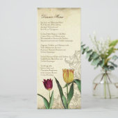 Tulips Angel Wings Swirl Tea Sined Red Menu (Staand voorkant)