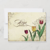 Tulips Angel Wings Swirl Tea Sined Red RSVP Kaartje (Achterkant)