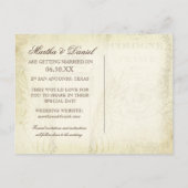 Tulips Angel Wings Swirl Tea Sined Red Uitnodiging Briefkaart (Achterkant)