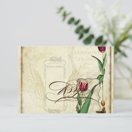 Tulips Angel Wings Swirl Tea Sined RSVP (Staand voorkant)