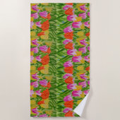 Tulips beach towel strandlaken (Voorkant)