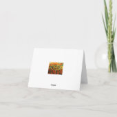 Tulips - bedankt - kaart (Achterkant)