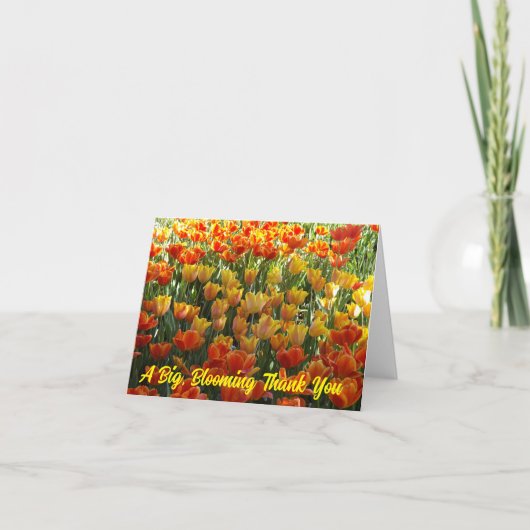 Tulips - bedankt - kaart (Voorkant)