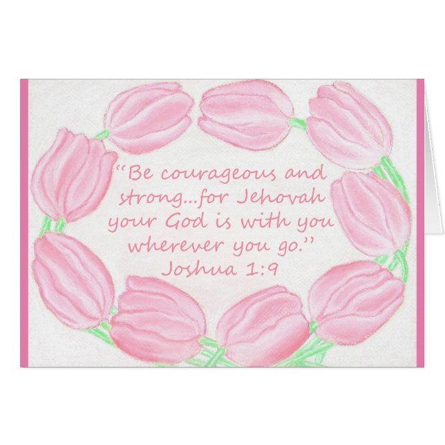 Tulips Border~Be Courageous & Strong~Scripting (Voorkant Horizontaal)