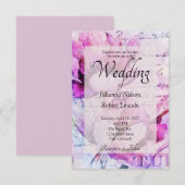 Tulips bruiloft kaart (Voorkant / Achterkant)