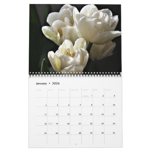 Tulips Calendar Kalender (Jan 2026)