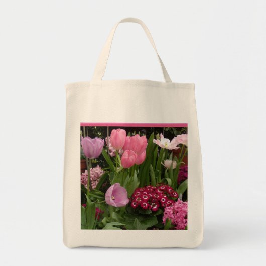 Tulips Daisies Hyacinths Tote Bag (Voorkant)
