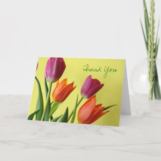 Tulips Dank je Kaart (Voorkant)