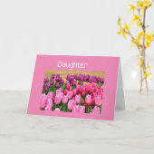 TULIPS GALOUR VOOR DE 21ste MAAND VAN DE DOCHTER Kaart (Gele Bloem)