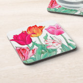 Tulips Garden Bier Onderzetter (Linkerzijde)