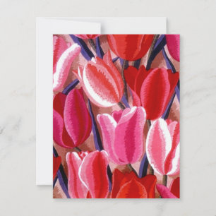 TULIPS ~ GARDEN PARTY GARDEN CLUB INVITATIONS! KAART