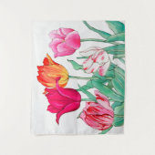 Tulips Garden Wandkleed (Voorkant)