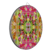 TULIPS - gekleurde Tulpen van fractaalkunst - Dartbord (Voorkant Links)