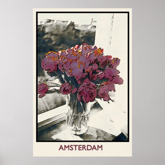TULIPS in AMSTERDAM, poster (Voorkant)