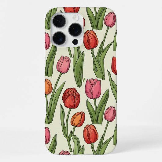 Tulips iPhone case iPhone Hoesje (Achterkant)