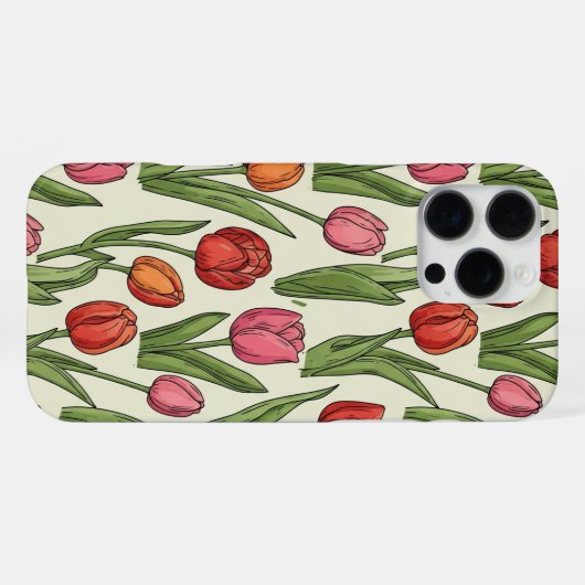Tulips iPhone case iPhone Hoesje (Achterkant horizontaal)