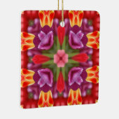 Tulips Kaleidoscope Keramisch Ornament (Rechts)