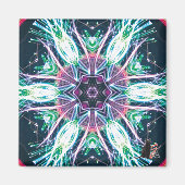 Tulips Kaleidoscope Magnet (Voorkant)