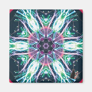 Tulips Kaleidoscope Magnet