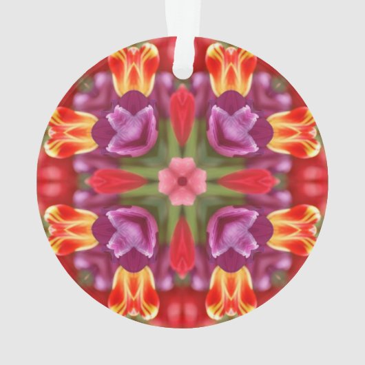 Tulips Kaleidoscope Ornament (achterkant)
