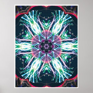 Tulips Kaleidoscope Poster