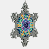 Tulips Kaleidoscope Snowflake Ornament (Links)
