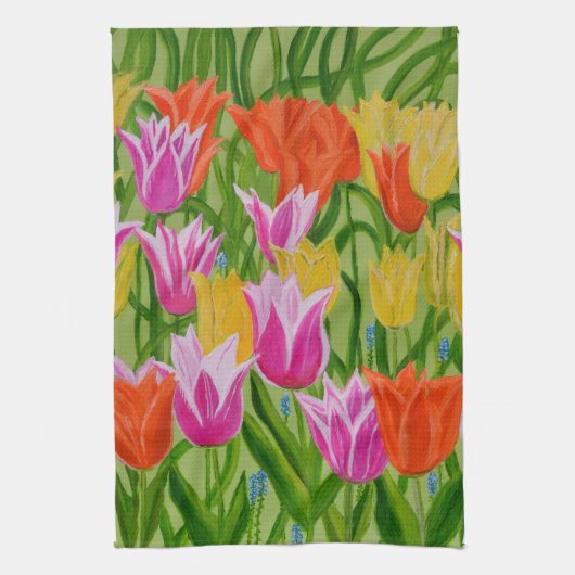 Tulips kitchen Towel  Theedoek (Verticaal)