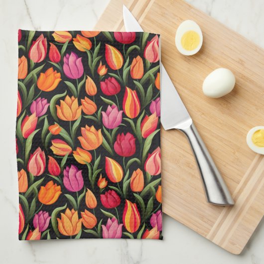 Tulips Kitchen Towel Theedoek (Quarter Fold)