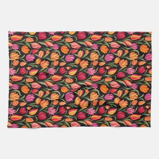 Tulips Kitchen Towel Theedoek (Horizontaal)