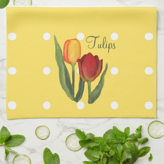 Tulips Kitchen Towel Theedoek (Gevouwen)