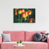 Tulips met tapijdoek canvas afdruk (Insitu (Woonkamer))