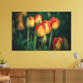 Tulips met tapijdoek canvas afdruk (Insitu (Woonkamer))
