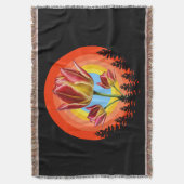 tulips nature botanical plant  deken (Voorkant Verticaal)